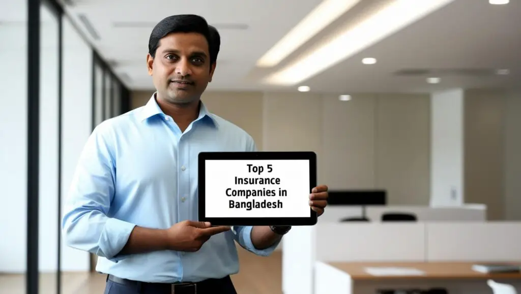 A ordinary Job holder man ask that _Top 5 insurance company in bangladesh_