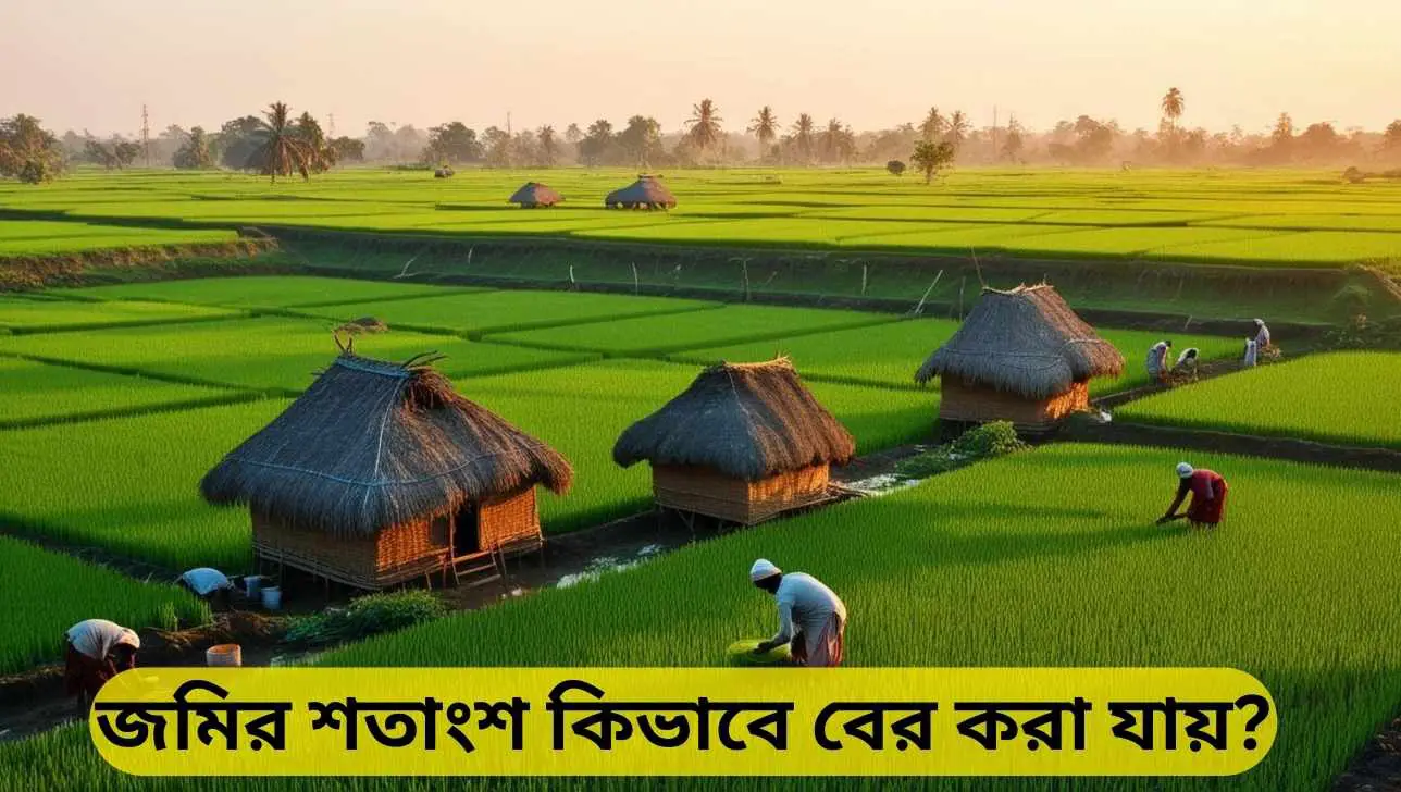 জমির শতাংশ কিভাবে বের করা যায়?